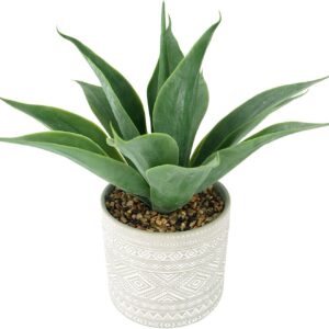 Große künstliche Aloe-Pflanze im Topf für Zuhause, Büro und Schlafzimmer
